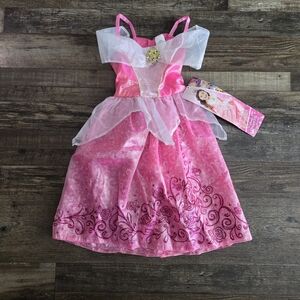 Disney Princess Aurora Sleeping Beauty Play Costume Pink Dress Size 4-6x NWT